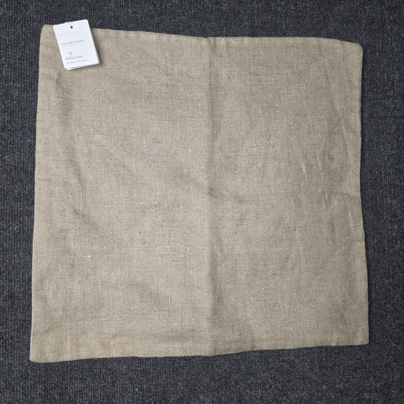 Pottery Barn Other - Pottery Barn Linen Cotton Ivory Velvet Pillow Cover 20 x 20 inches